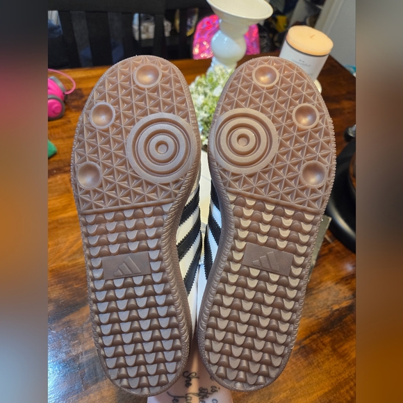 Adidas Unisex Samba White and Black Sneakers Size 5.5 Streetwear Neutral - Picture 6 of 8